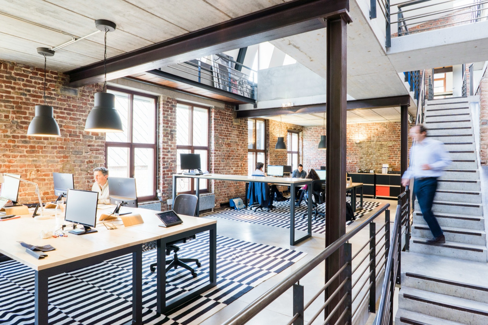 An open-plan Salt Lake office in afternoon light